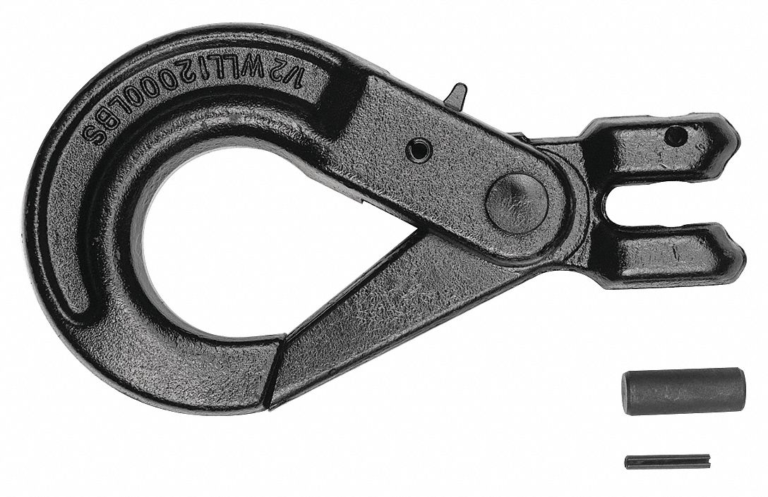 SLIP HOOK, 12,000 LB WORKING LOAD LIMIT, 80 HOOK GRADE, STEEL, ½ IN MATERIAL THICK, CLEVIS
