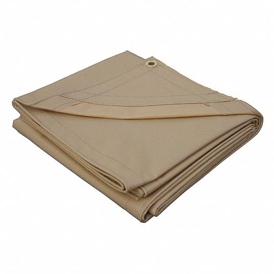 GRAINGER APPROVED Tarp Heavy Duty, 12 x 16 ft Cut Size, 11 ft 4 in x 15 ft 6 in Finished Size