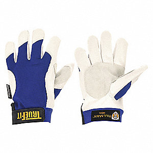 COLD PROTECTION LEATHER GLOVES, XXL, WING THUMB, COTTON, TRUEFIT