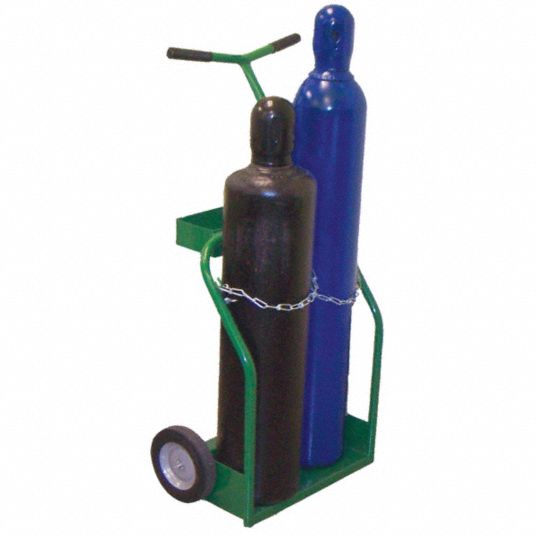 2 Cylinder Capacity, 250 lb Load Capacity, Welding Cylinder Hand Truck ...