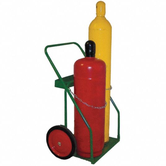 2 Cylinder Capacity, 400 lb Load Capacity, Welding Cylinder Hand Truck