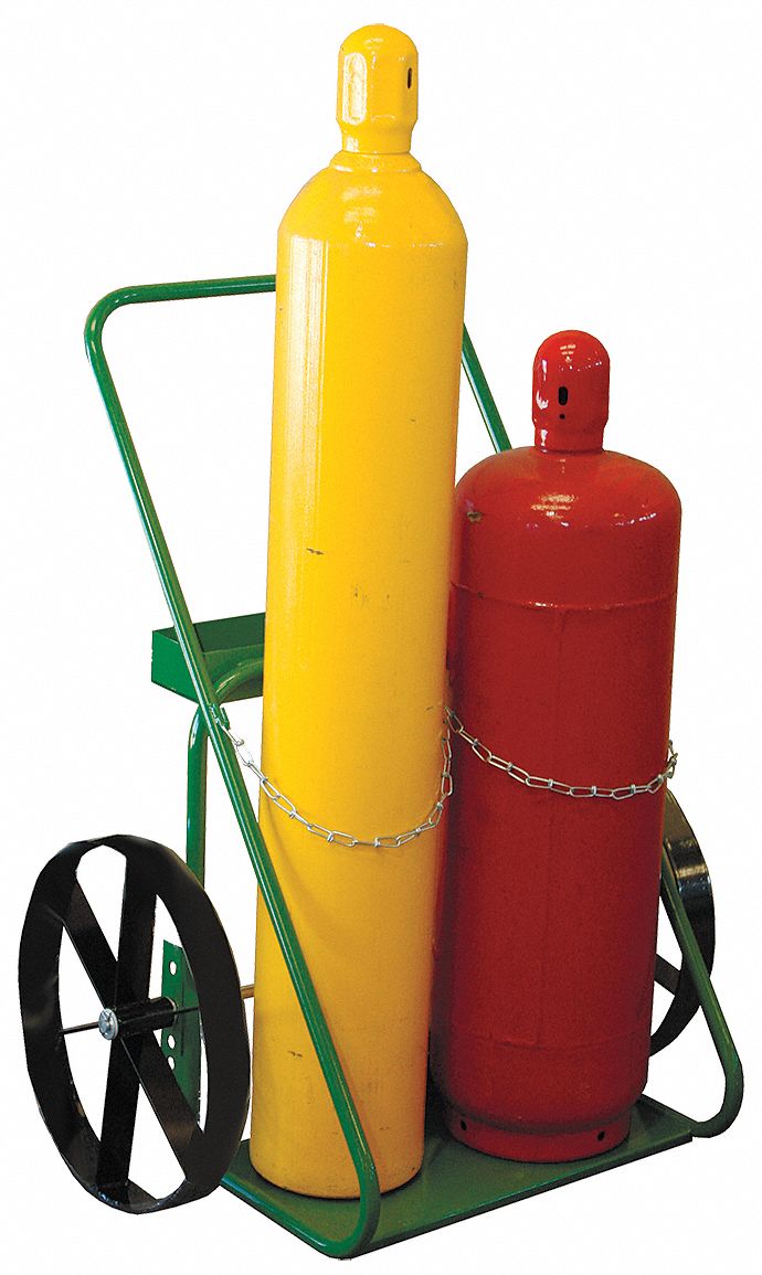 2 Cylinder Capacity, 400 lb Load Capacity, Welding Cylinder Hand Truck ...