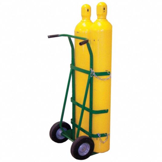 2 Cylinder Capacity, 400 lb Load Capacity, Standard Cylinder Hand Truck ...