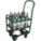 FOUR-WHEEL VERTICAL MEDICAL CYLINDER CART, 2,400 LB LOAD CAPACITY