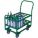 MEDICAL CYLINDER CART, GREEN, 27¼ IN D X 17½ IN W X 38 IN H, 2,400 LB LOAD CAPACITY, U-HANDLE