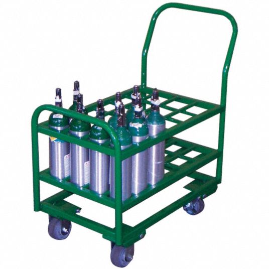 SAFTCART Medical Cylinder Cart, 2400 lb Load Capacity - 5WXH6|MM6-24 ...