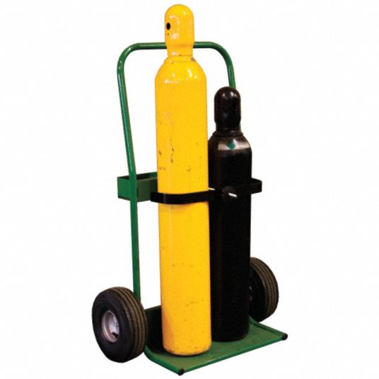 SAFTCART Welding Cylinder Hand Truck, 800 lb Load Capacity, 45 in x 30 ...