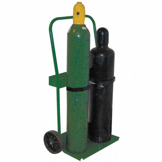 2 Cylinder Capacity, 400 lb Load Capacity, Welding Cylinder Hand Truck ...