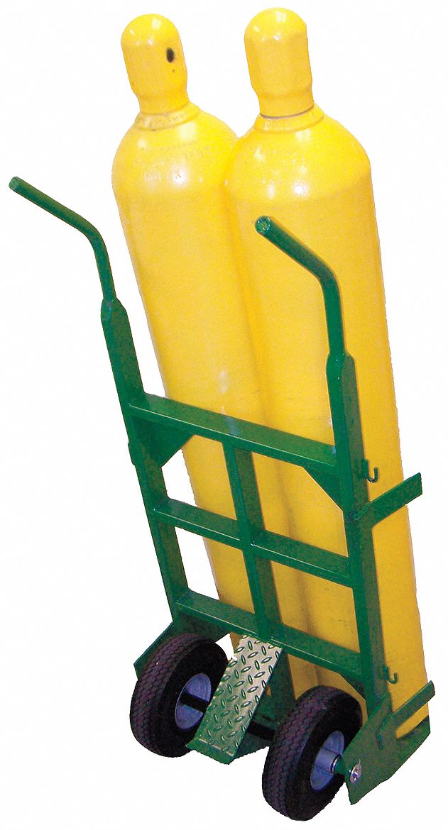 2 Cylinder Capacity, 800 Lb Load Capacity, Standard Cylinder Hand Truck 