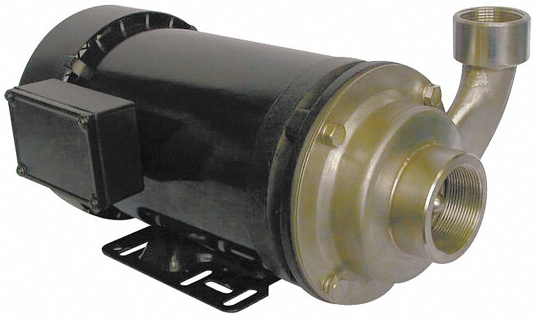 Centrifugal Pump: 316 Stainless Steel, 2 hp Horsepower (Max), Three Phase, 208-230/460V AC