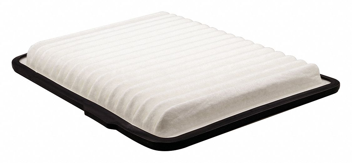 Automotive Air Filter: Panel, Engine, Rectangular, Panel, 12 9/32 in Overall Lg