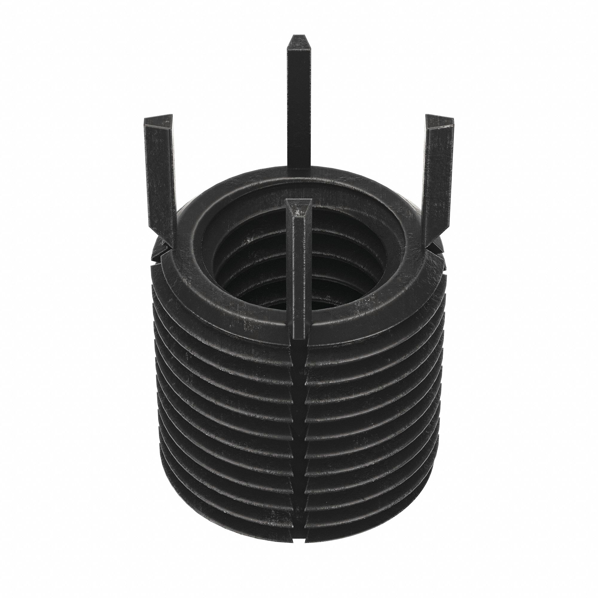 KEY LOCKING THREAD INSERT, HEAVY WALL, 4 KEYS, ⅝"-11 INT THREAD, ⅞"-14 EXT THREAD, STEEL