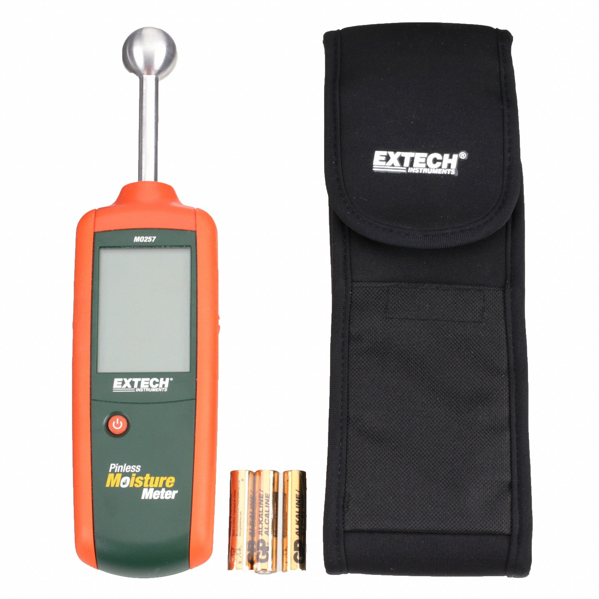 EXTECH Pinless Moisture Meter 0 to 100 (Relative) Moisture Content, Backlit LCD 5WYT5MO257