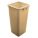 SQUARE WASTE RECEPTACLE, 25 G, BEIG