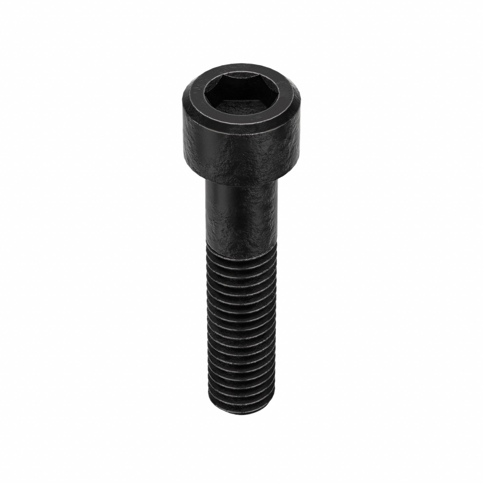 Socket Head Cap Screw: 7/16"-14 Thread Size, 2 in Lg, Std, Black Oxide, Alloy Steel, 50 PK