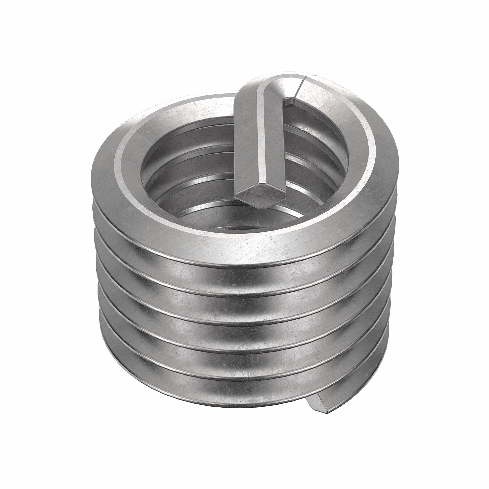 Helical Insert: Tanged Tang Style, Free-Running, 3/8"-18 Thread Size, Plain, 10 PK