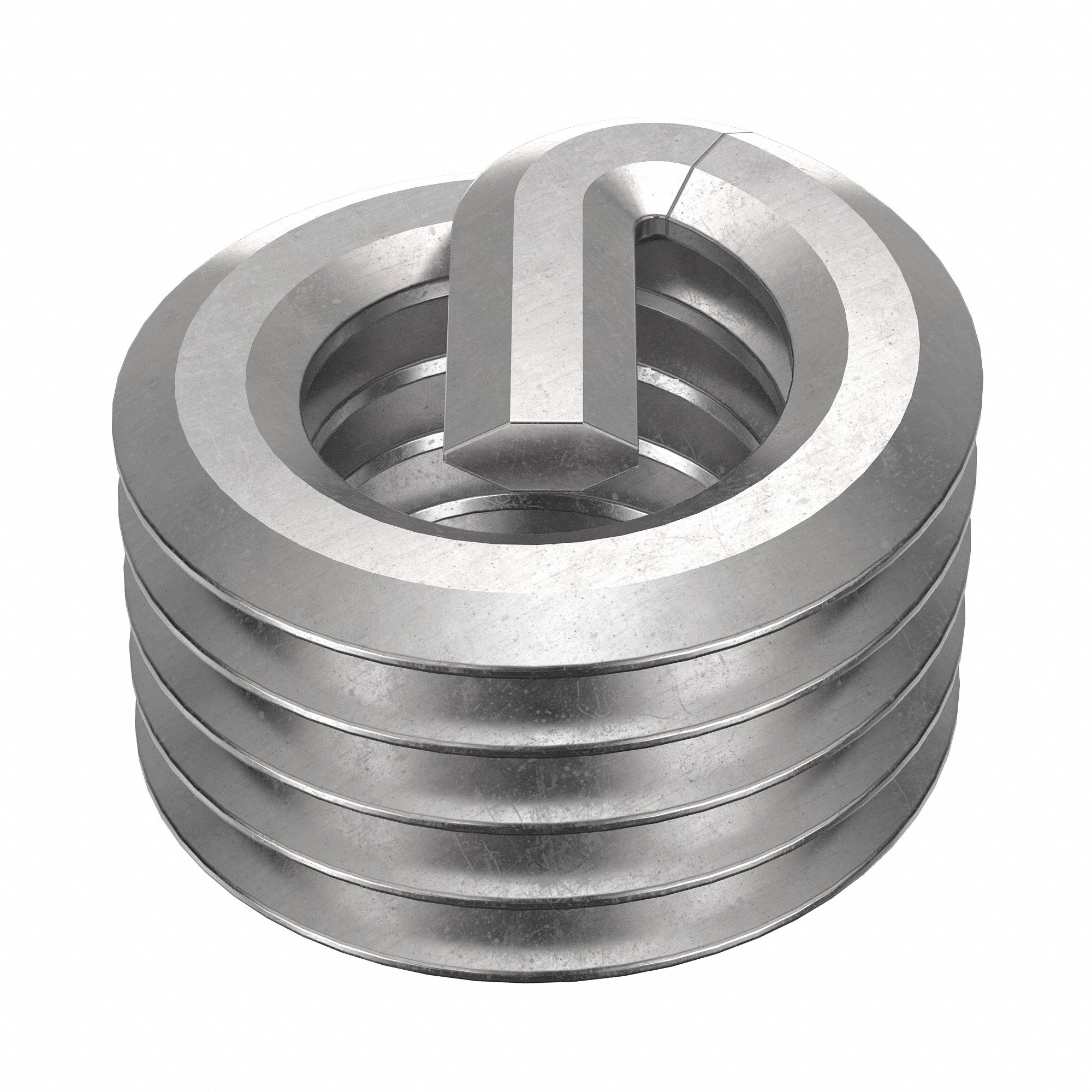 Helical Insert: Tanged Tang Style, Free-Running, M3-0.50 Thread Size, Plain, 10 PK