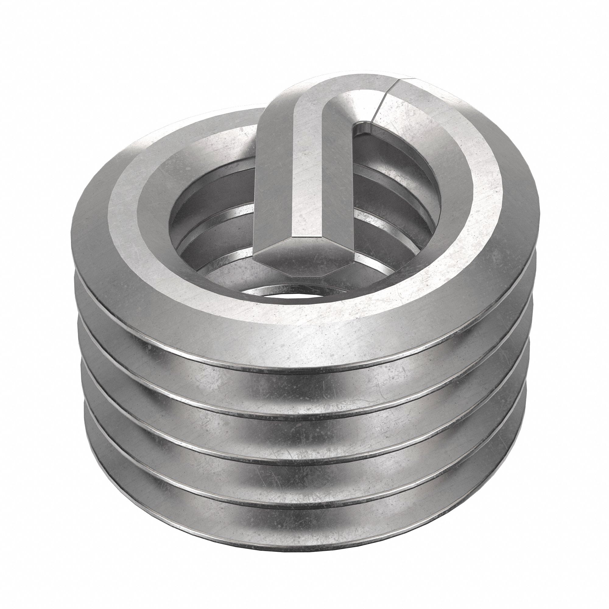 Helical Insert: Tanged Tang Style, Free-Running, M4-0.70 Thread Size, Plain, 10 PK