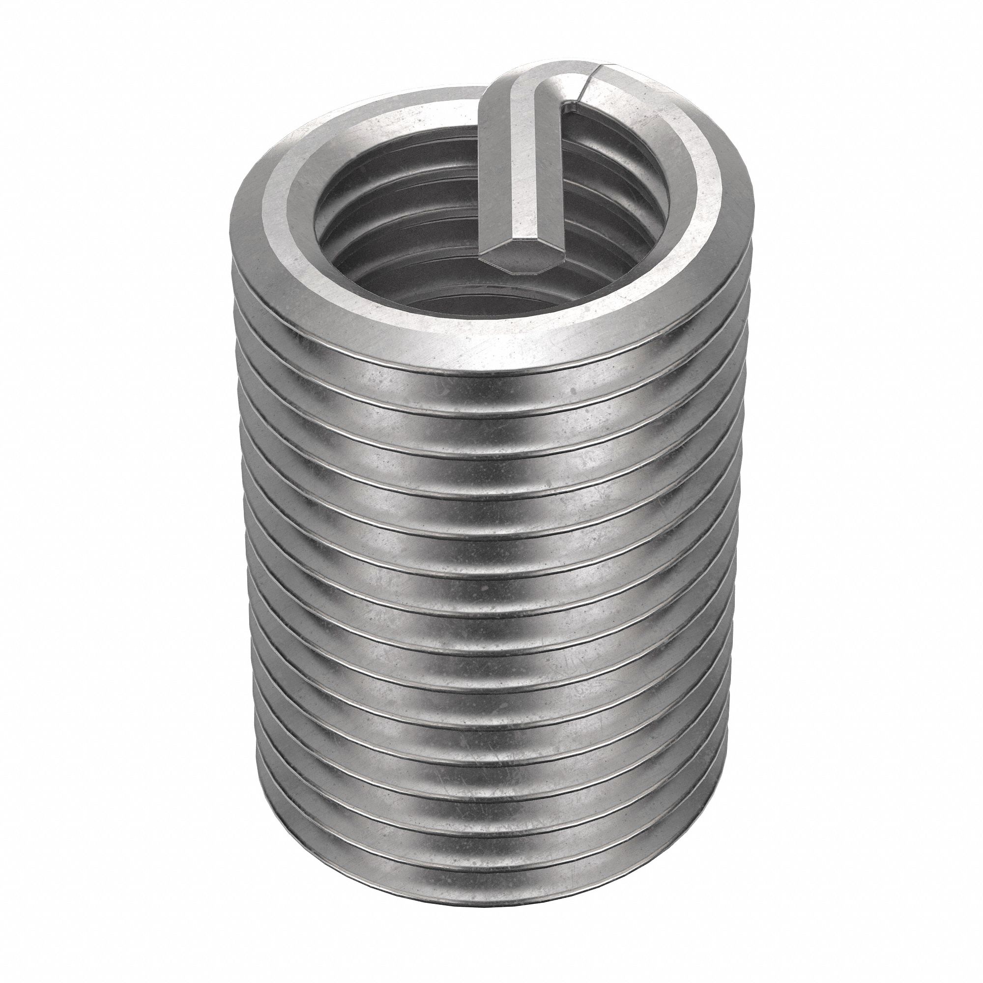Helical Insert: Tanged Tang Style, Free-Running, M8-1.00 Thread Size, Plain, 10 PK