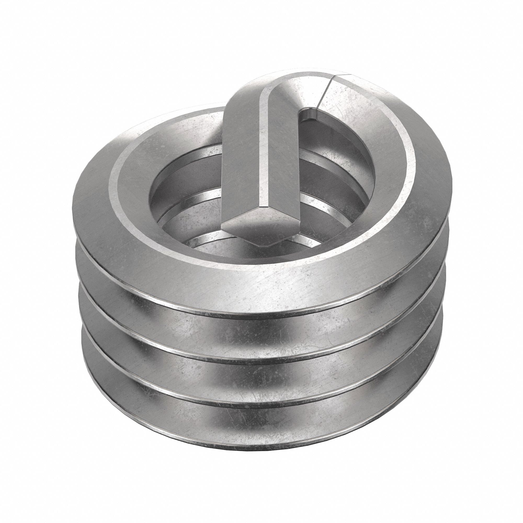 Helical Insert: Tanged Tang Style, Screw-Locking, 1/4"-20 Thread Size, Plain, 10 PK
