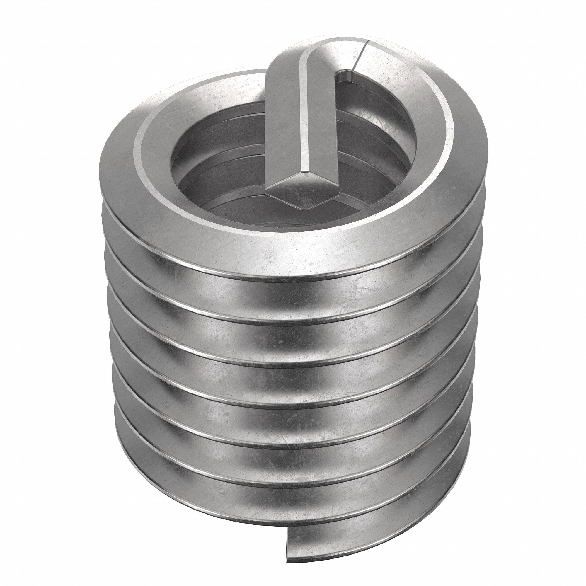 Helical Insert: Tanged Tang Style, Screw-Locking, 5/16"-18 Thread Size, Plain, 10 PK