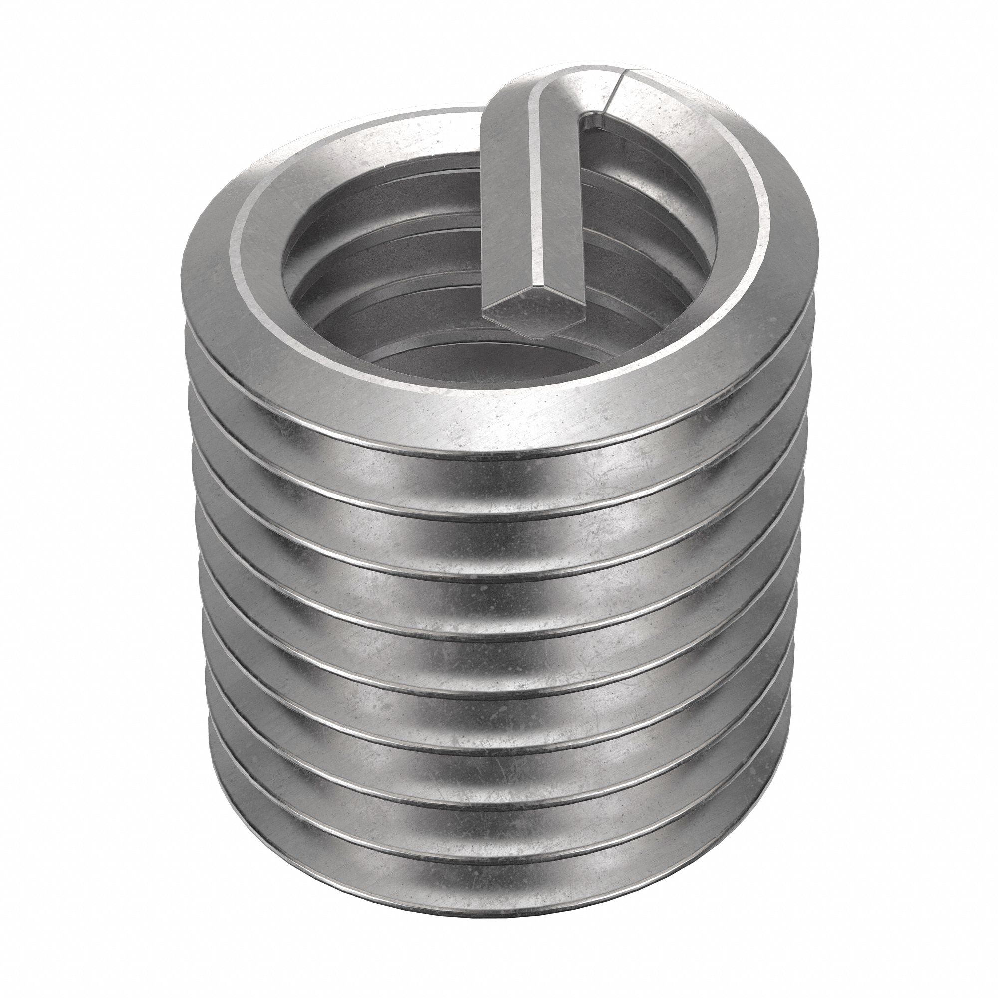 Helical Insert: Tanged Tang Style, Screw-Locking, 9/16"-12 Thread Size, Plain, 5 PK