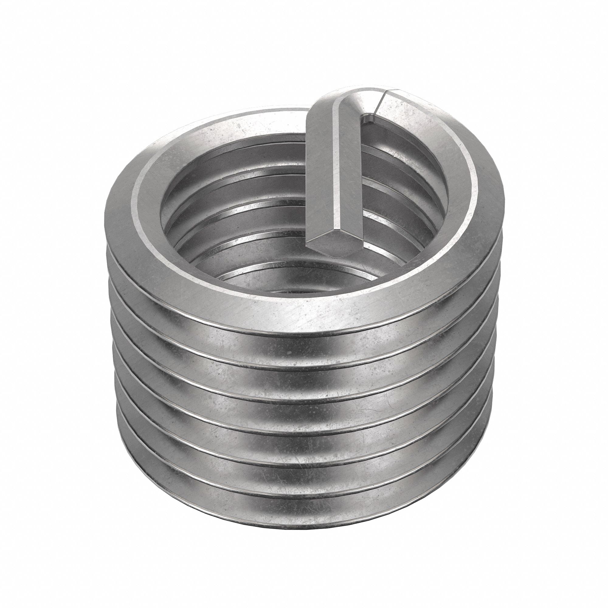 HELICAL INSERT, TANGED, SCREW-LOCKING, ⅞"-9 THREAD SIZE, PLAIN FINISH, STAINLESS STEEL,