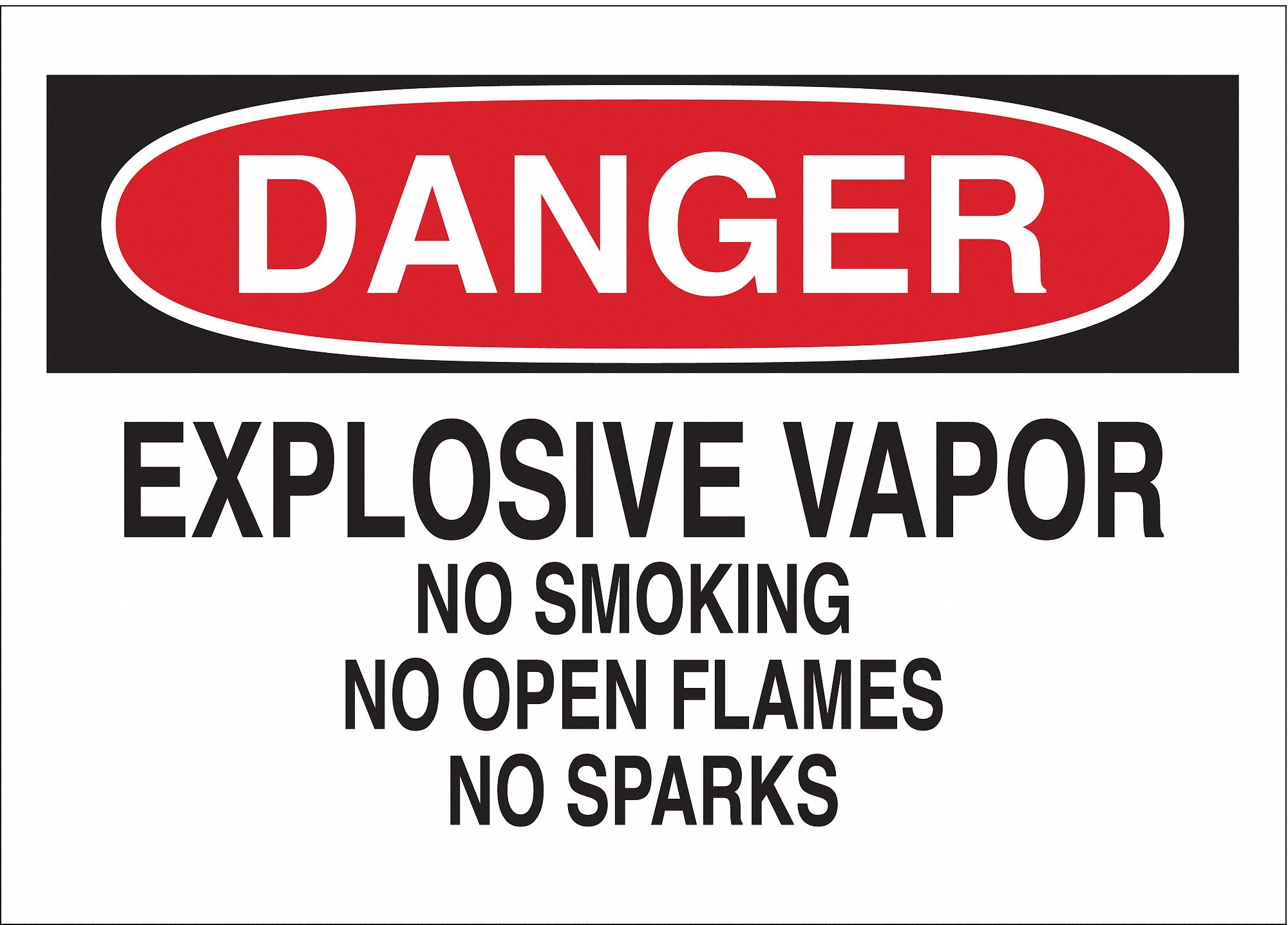 DANGER NO SMOKING SIGN, POLYESTER, ADHESIVE MOUNT, NOT RETROREFLECTIVE, 0.01 IN THICK, WHITE, 10 X 7 IN