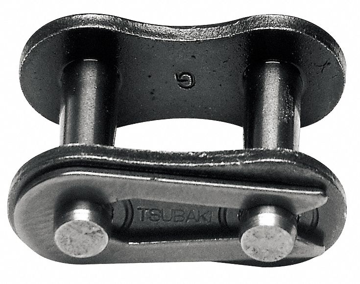 TSUBAKI Connecting Link: For Std Roller Chains, 35, Single Strand, 3/8 in  Pitch, Steel, 35 CL, 5 PK