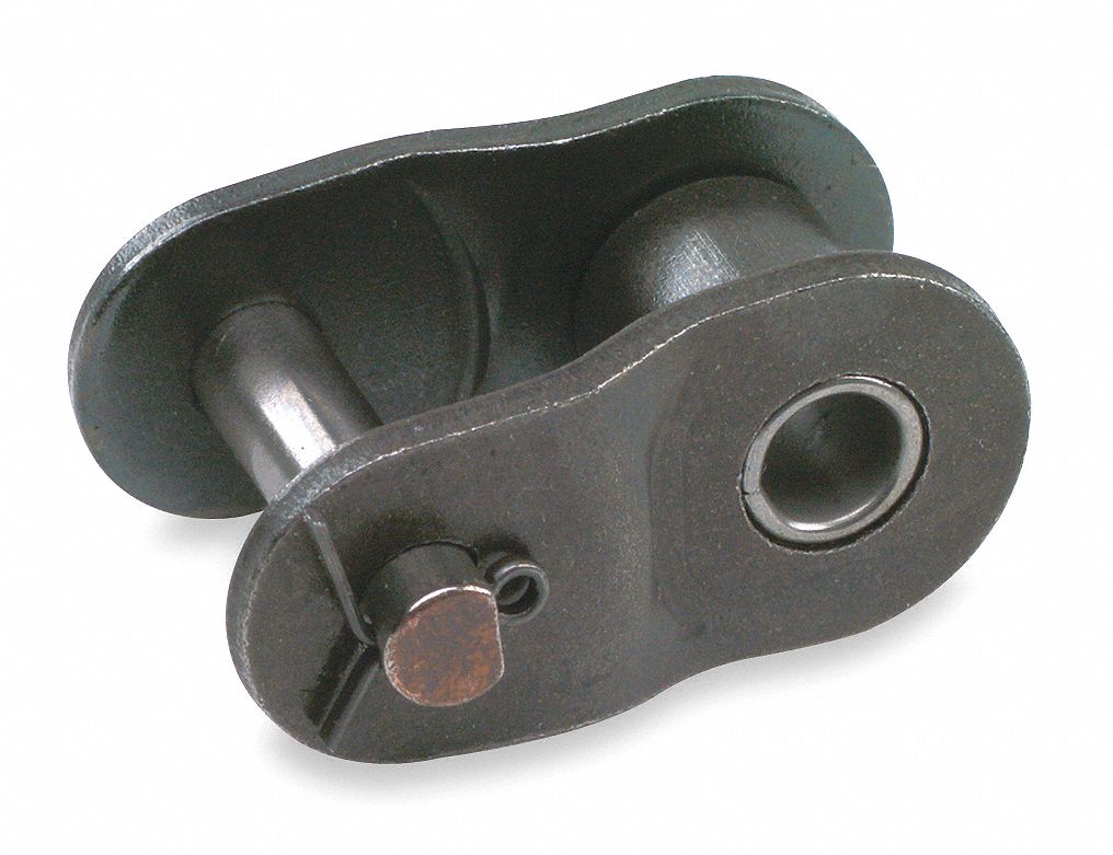 TSUBAKI Offset Link: For Std Roller Chains, 40, Single Strand, 1/2 in  Pitch, Steel, 40 OL, 5 PK