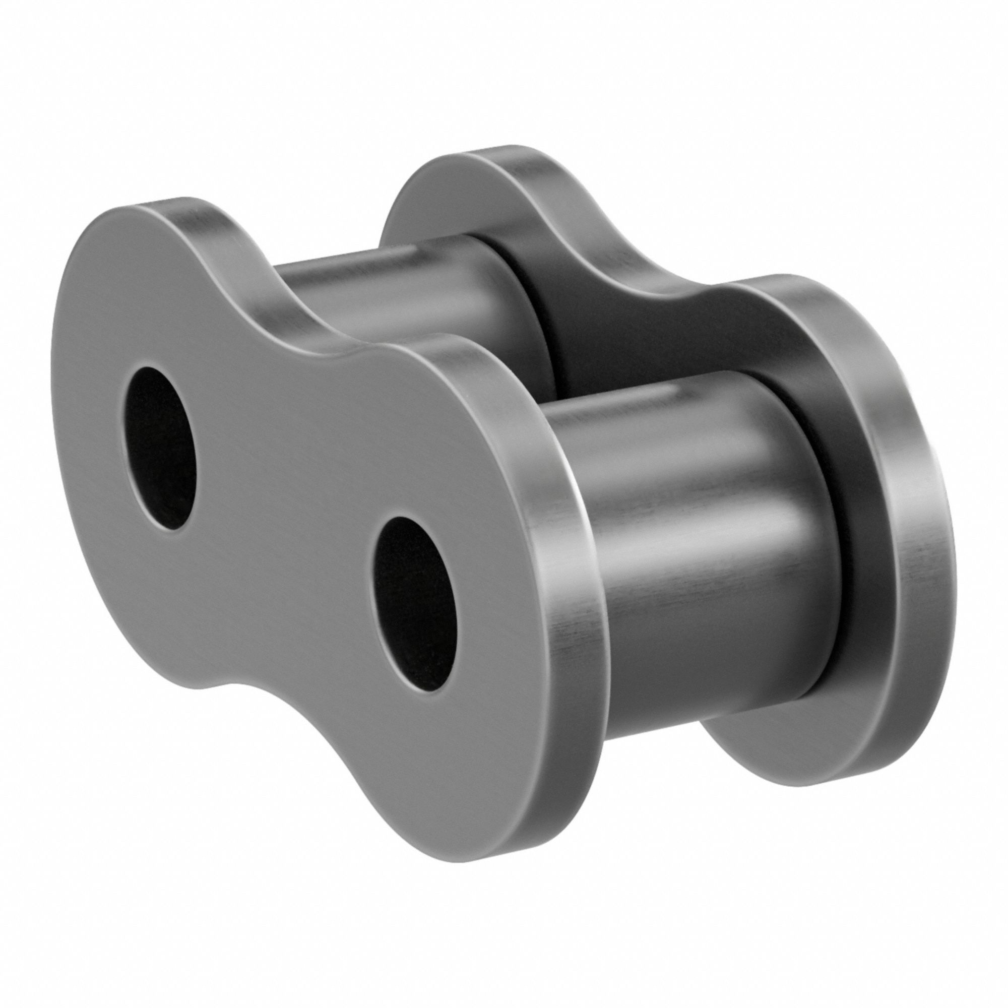 Roller Link: For Std Roller Chains, 50, Single Strand, 5/8 in Pitch, Steel, 5 PK