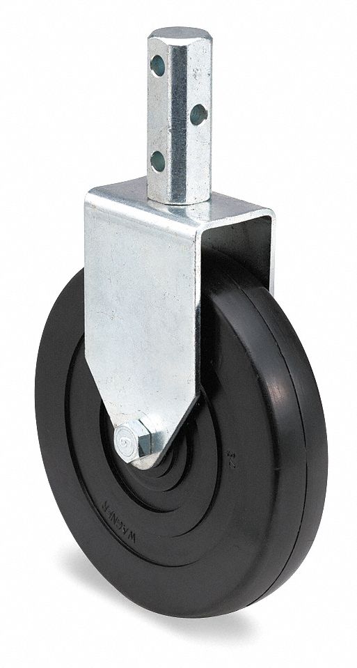 Rigid Stem Caster, 5 in Wheel Dia., 125 lb Load Rating Grainger