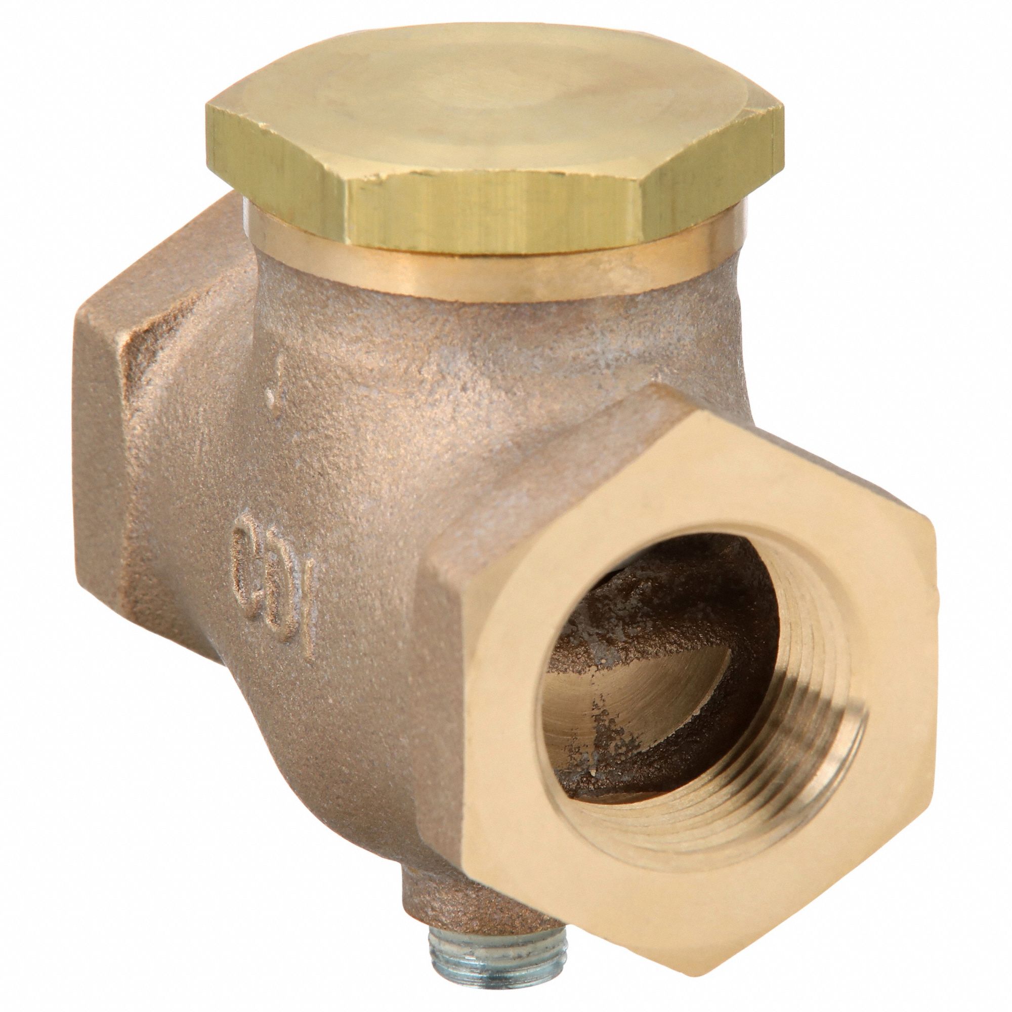 CHECK VALVE, AIR, BRASS, 3/4 IN NPT THREAD, 3/4 IN (F)NPT THREAD, 250 PSI MAXIMUM PRESSURE