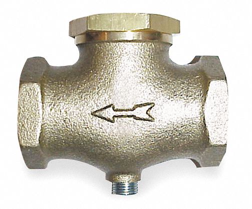 Air Compressor Thread Check Valve Brass Three-way Unidirectional Check Valve Connect Pipe Fittings for Air Pressure Tank and Compressor Piston Pump Air Compressor Check Valve 