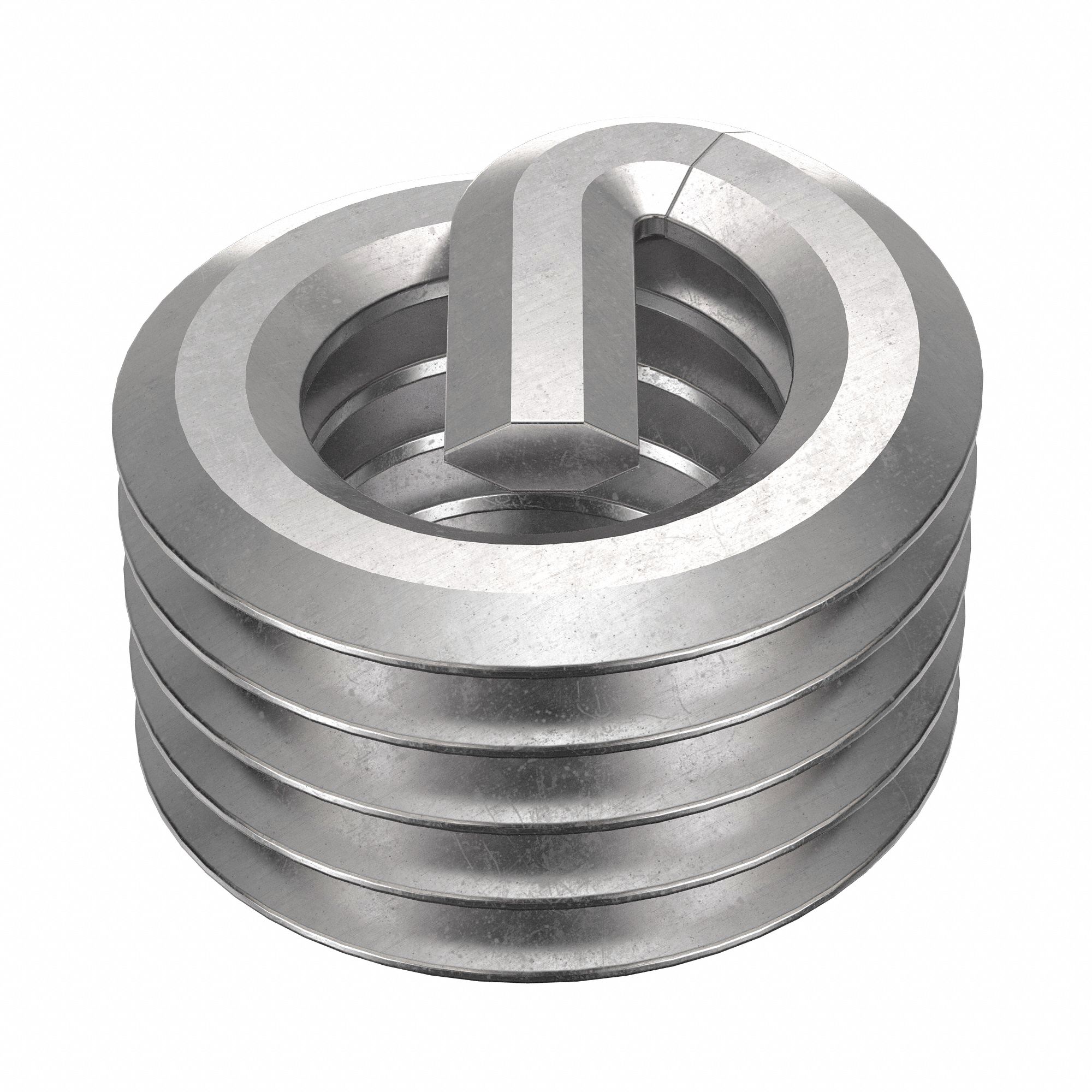 Helical Insert: Tanged Tang Style, Screw-Locking, M3-0.50 Thread Size, Plain, 10 PK