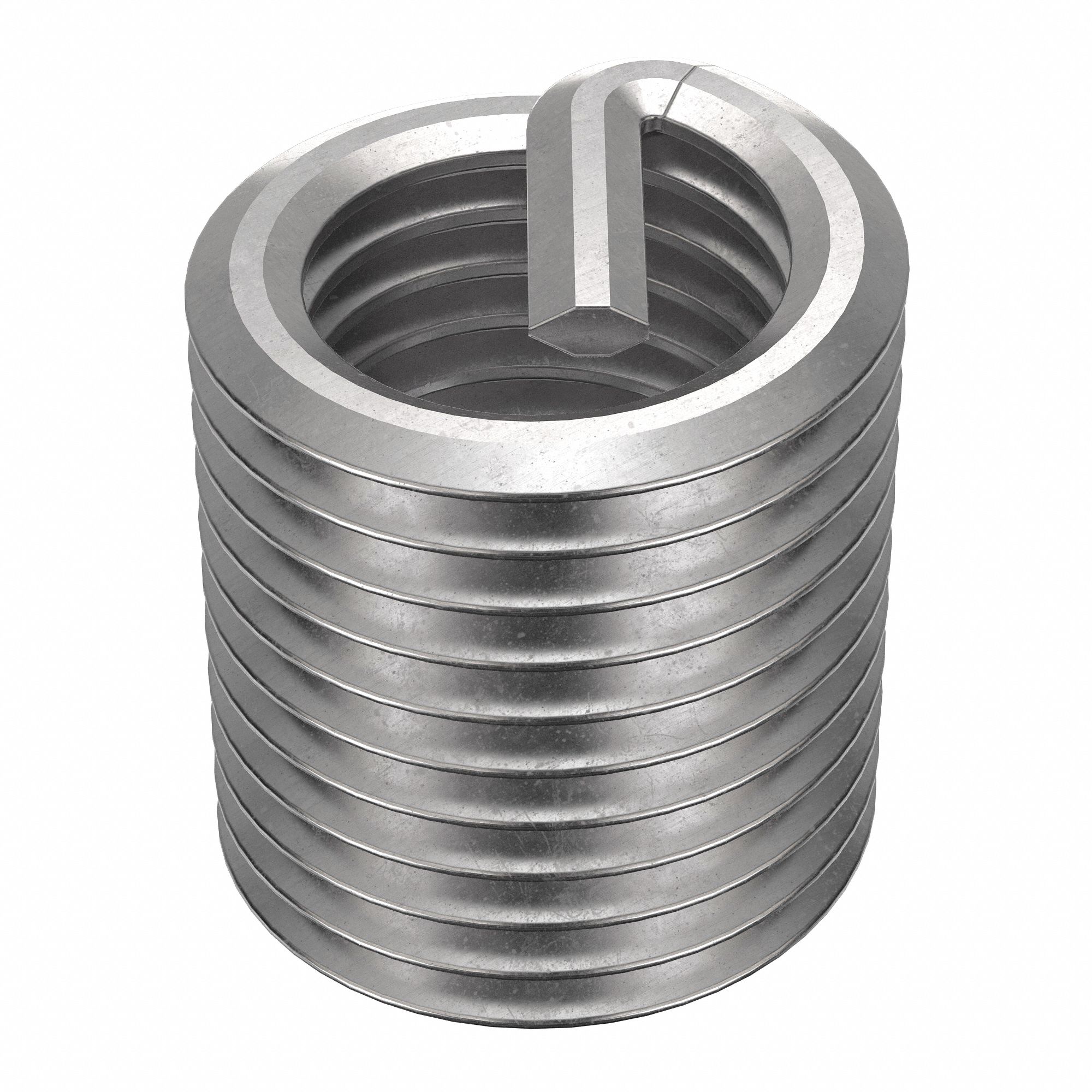 Helical Insert: Tanged Tang Style, Screw-Locking, M8-1.00 Thread Size, Plain, 10 PK