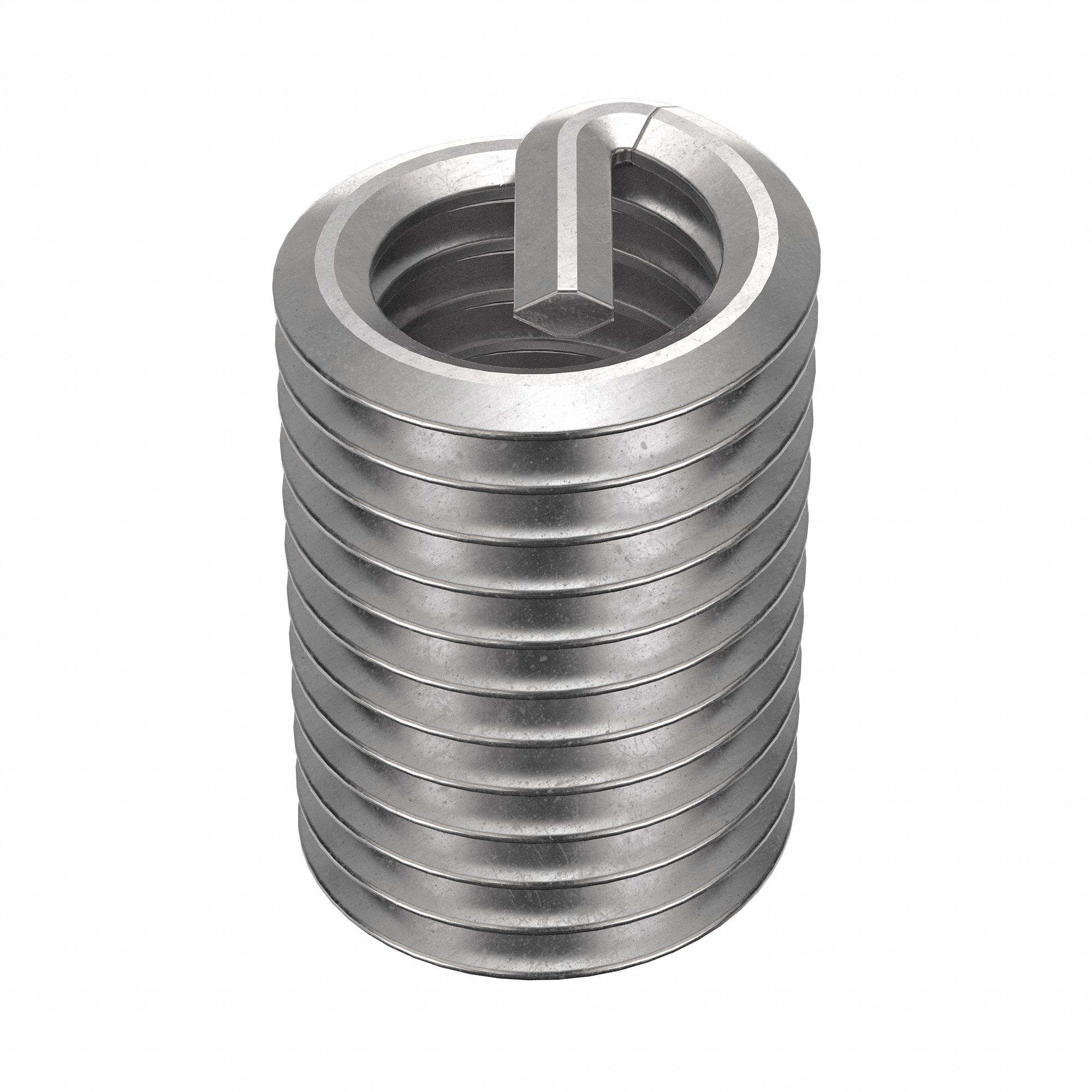 Helical Insert: Tanged Tang Style, Screw-Locking, M8-2.00 Thread Size, Plain, 10 PK