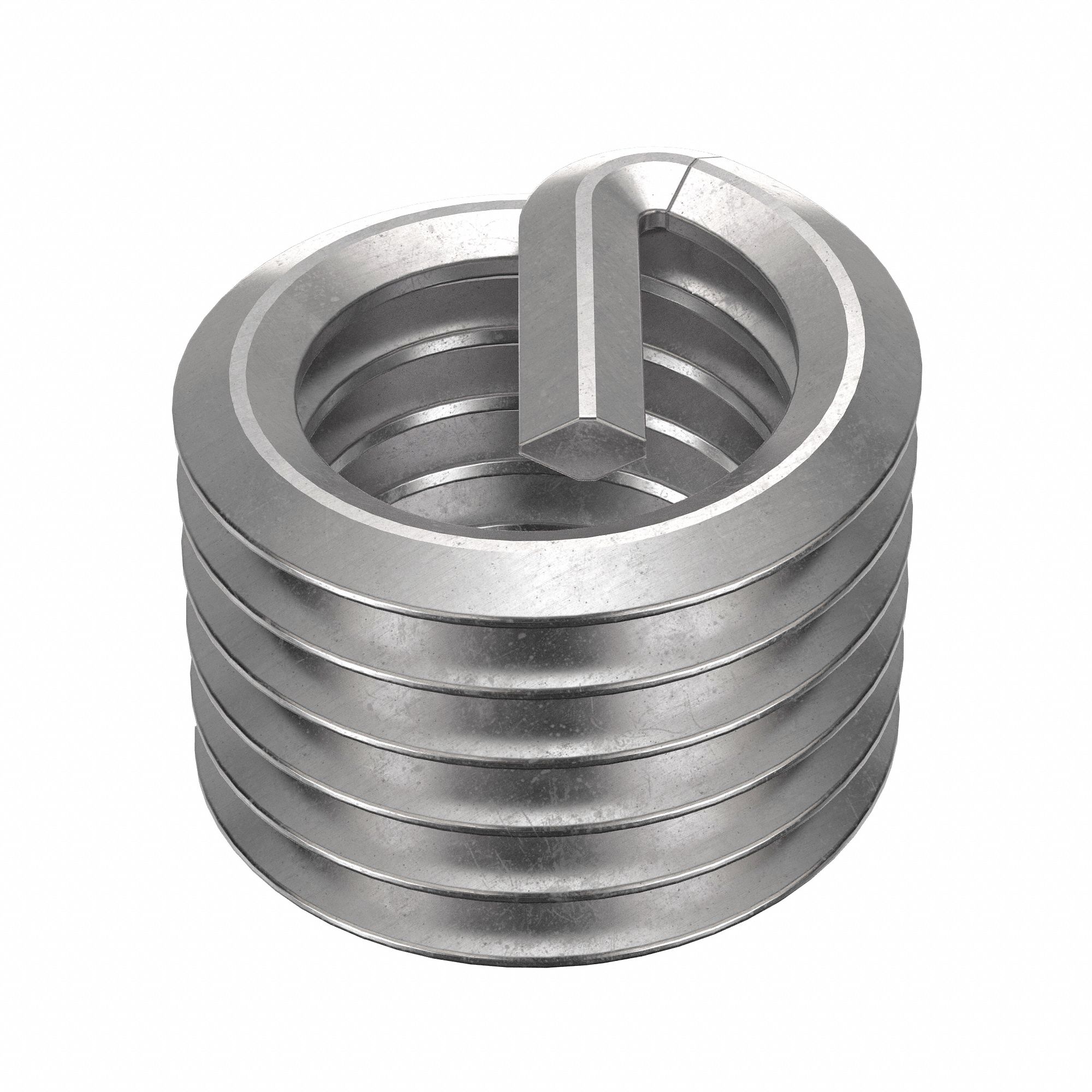 Helical Insert: Tanged Tang Style, Screw-Locking, M10-1.50 Thread Size, Plain, 10 PK