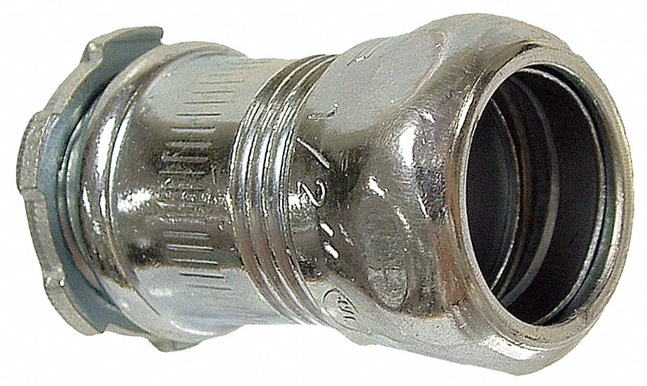 GRAINGER APPROVED Compression Connector, For Conduit Type EMT, Conduit