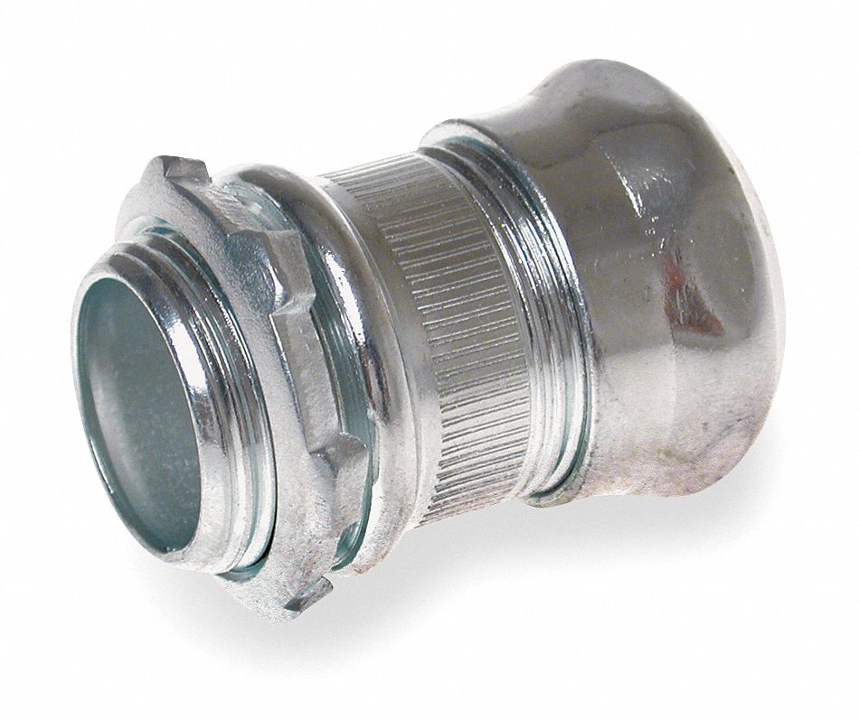 GRAINGER APPROVED Compression Connector, 1 In, Steel 5XC205XC20