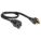 EXTENSION CORD, 3 FT CORD, 16 AWG WIRE SIZE, 16/3, SJT, NEMA 5-15P, BLACK
