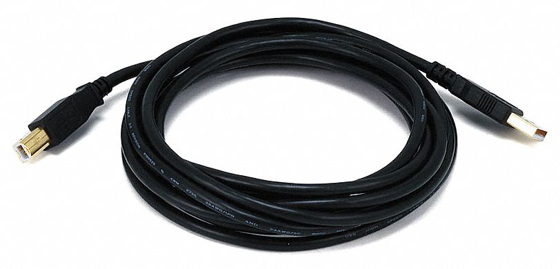 USB 2.0 CABLE,10 FT.L,BLACK