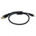 USB 2.0 CABLE,1.5 FT.L,BLACK