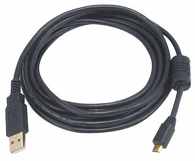 USB 2.0 CABLE,10 FT.L,BLACK