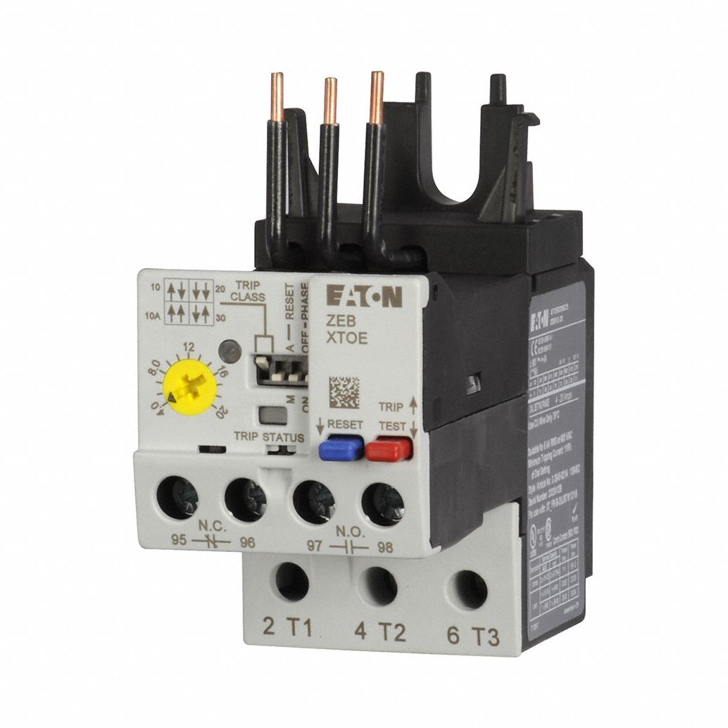 Overload Relay: Electronic Protection, 3 Poles, 1NO/1NC, Phase Loss Sensitivity, Frame Size B