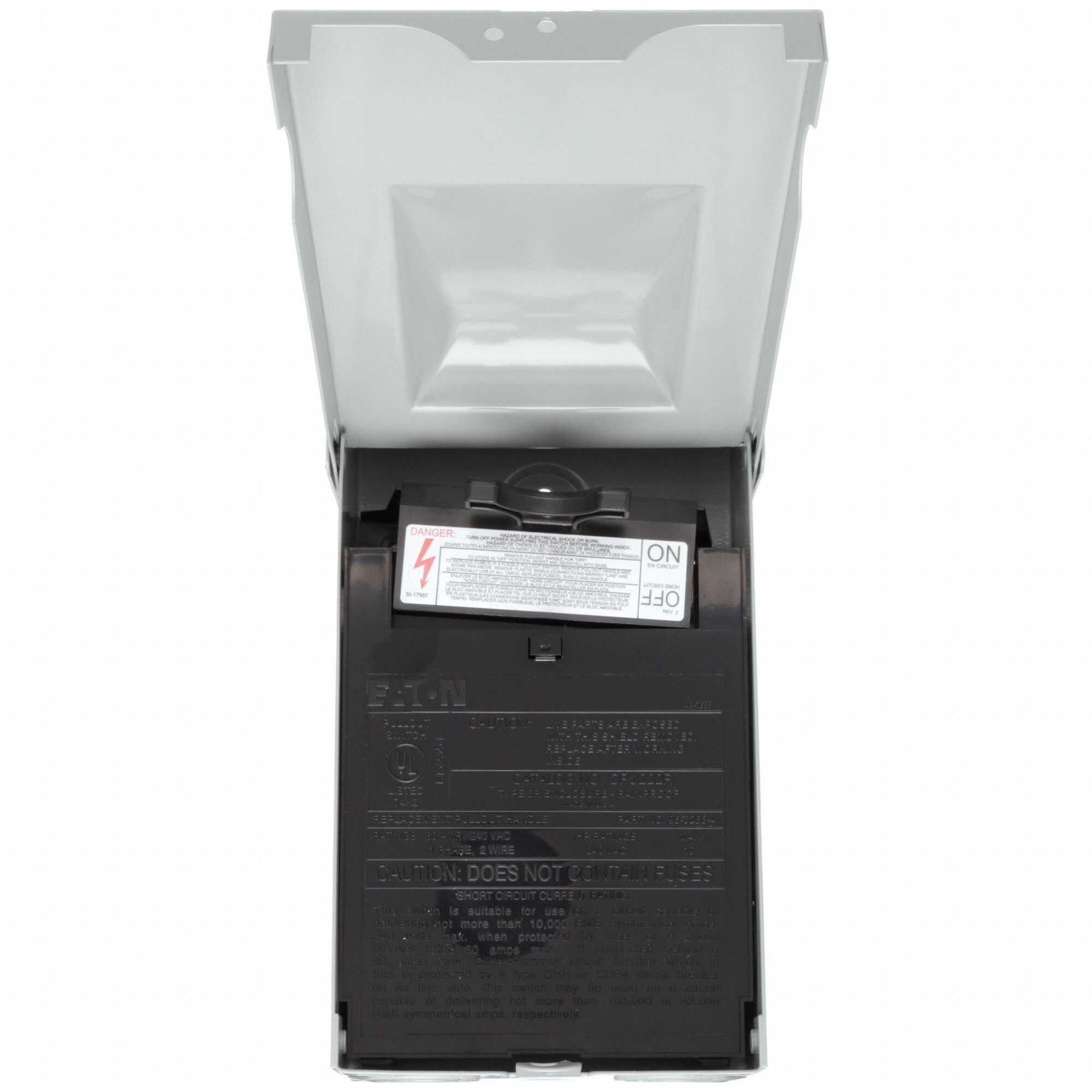 EATON Air Conditioning Disconnect Switch 60 A Amps AC, 10 hp Max. HP