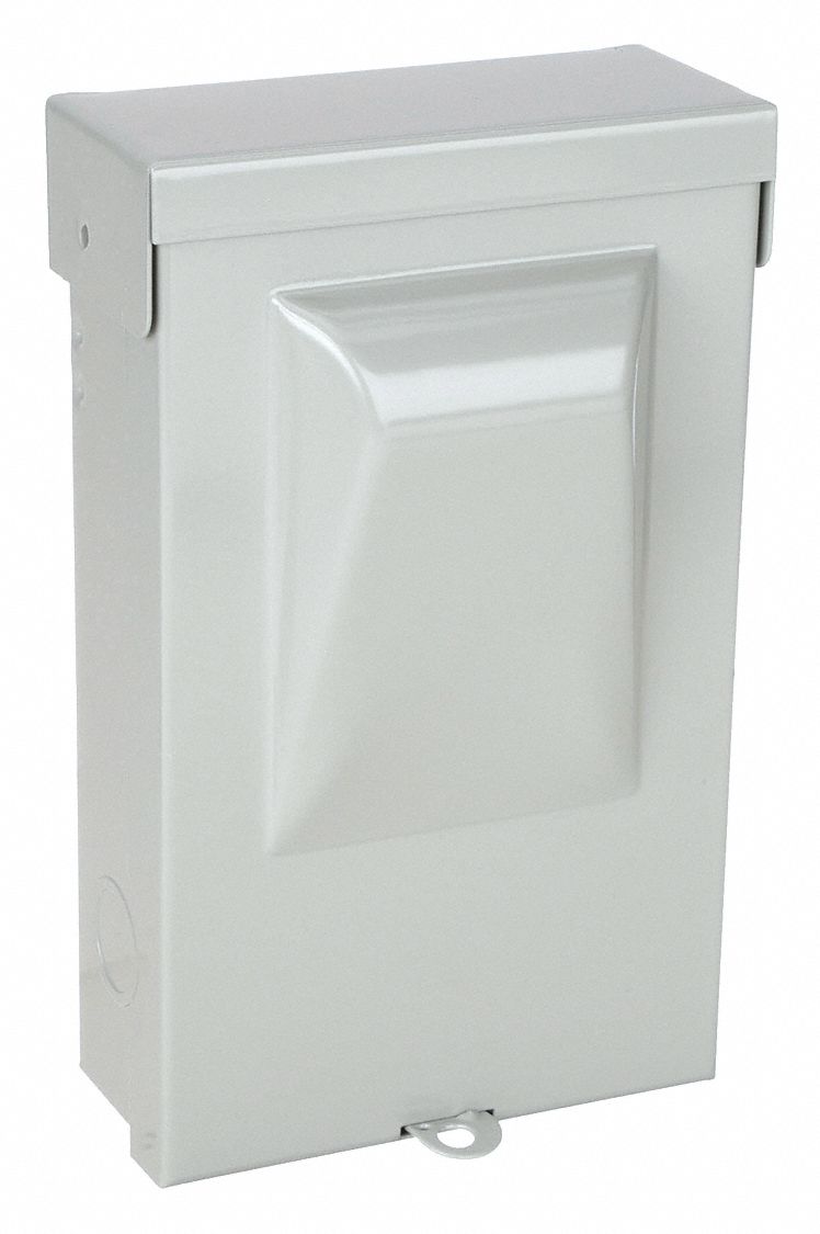 Air Conditioning Disconnect Switch: Non-Fusible, 60 A, Single Phase, 240V AC, Galvanized Steel