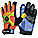 MECHANICS GLOVES, L (9), FULL FINGER, SYNTHETIC LEATHER, SILICONE