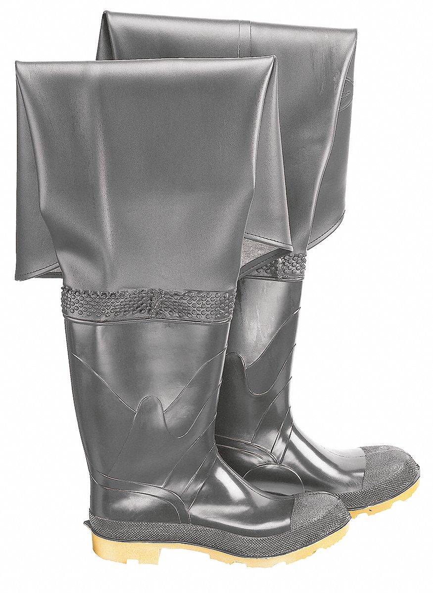 steel toe hip boots