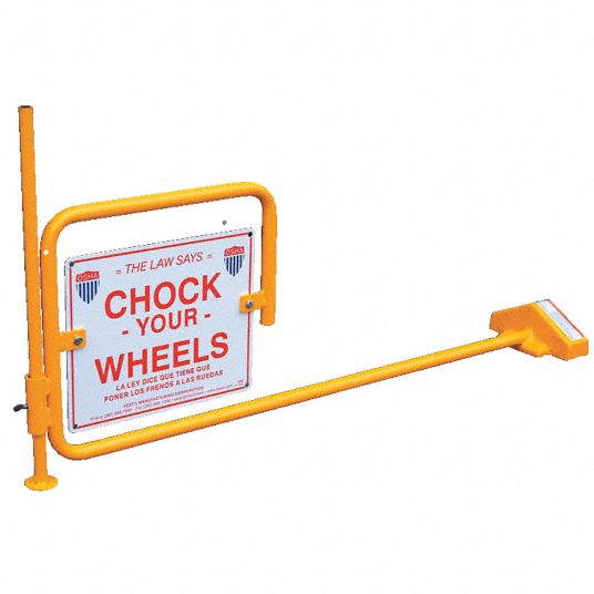 Rail Car Wheel Chock and Flag Grainger